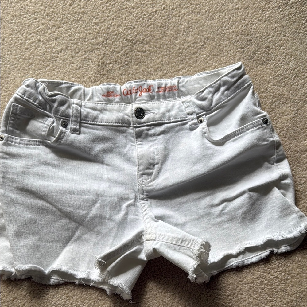 Cat & Jack Women's White Denim Shorts